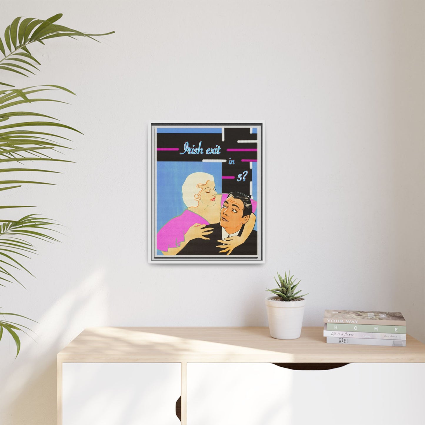 Irish Exit Framed Canvas