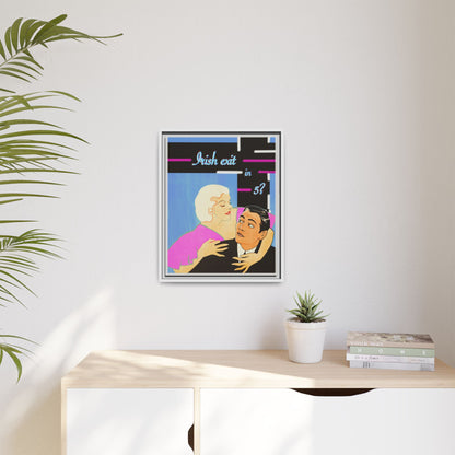 Irish Exit Framed Canvas