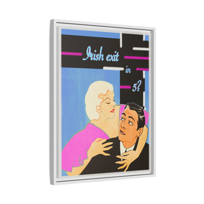 Irish Exit Framed Canvas