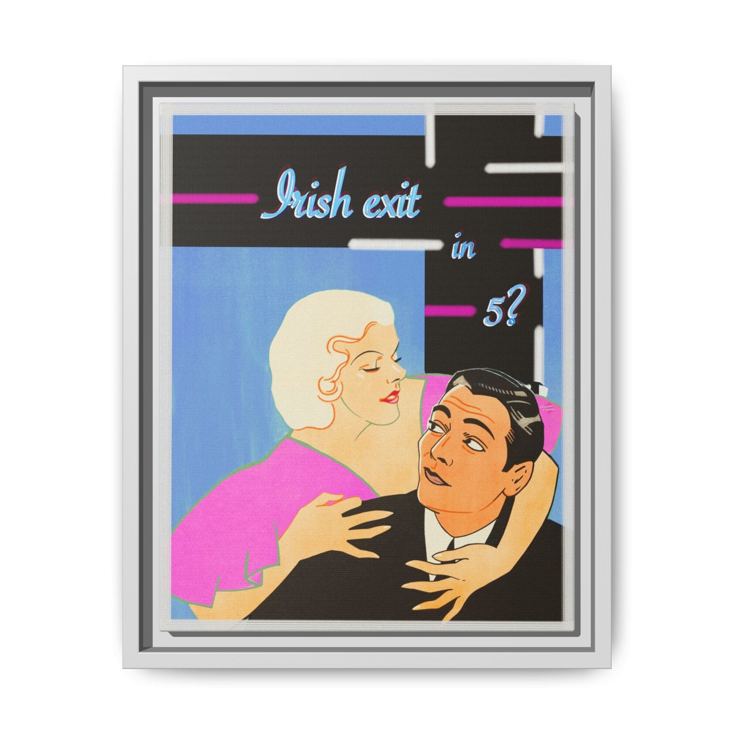 Irish Exit Framed Canvas