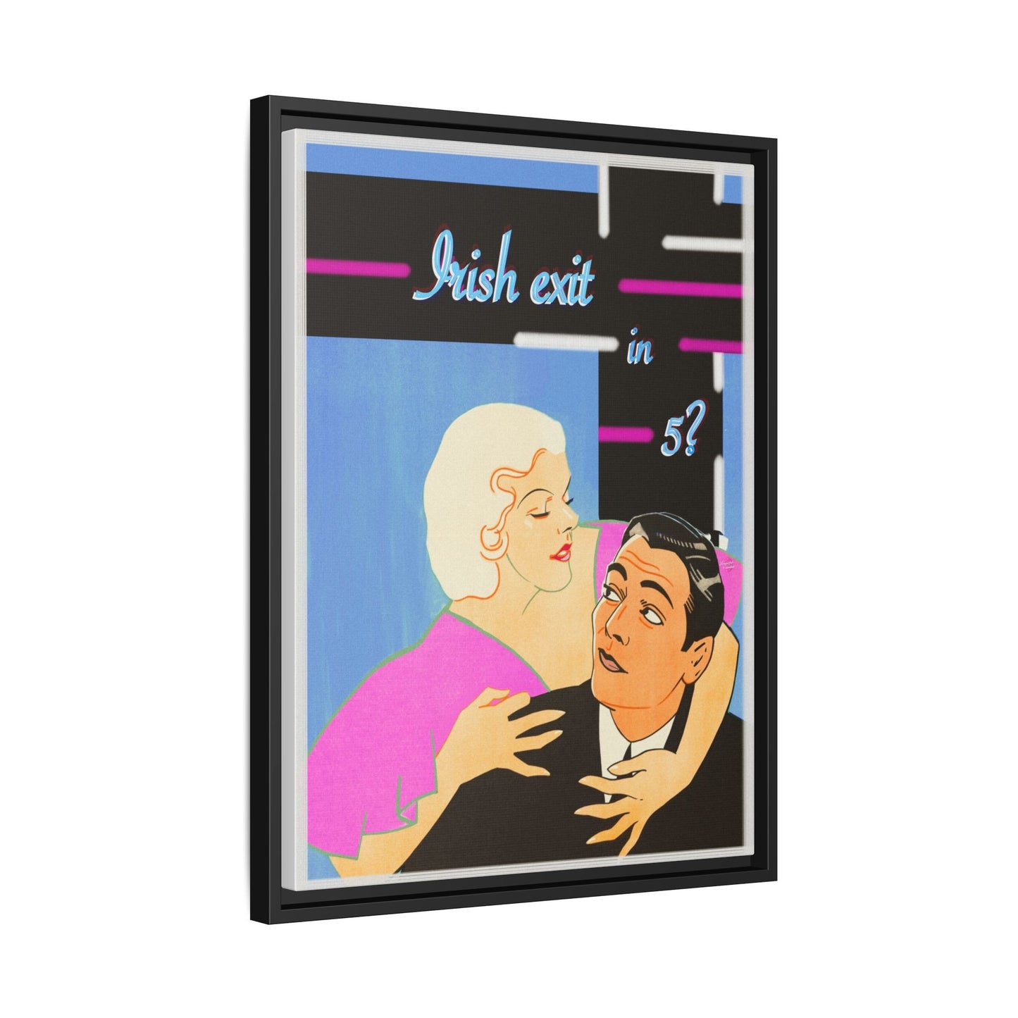 Irish Exit Framed Canvas