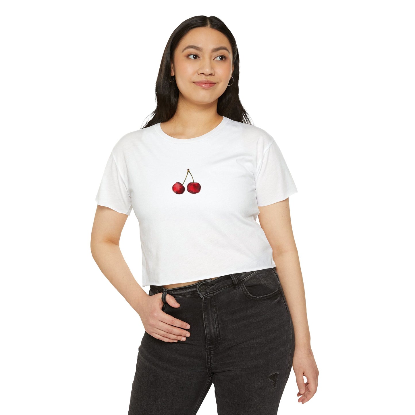 Cherry Cropped T-Shirt