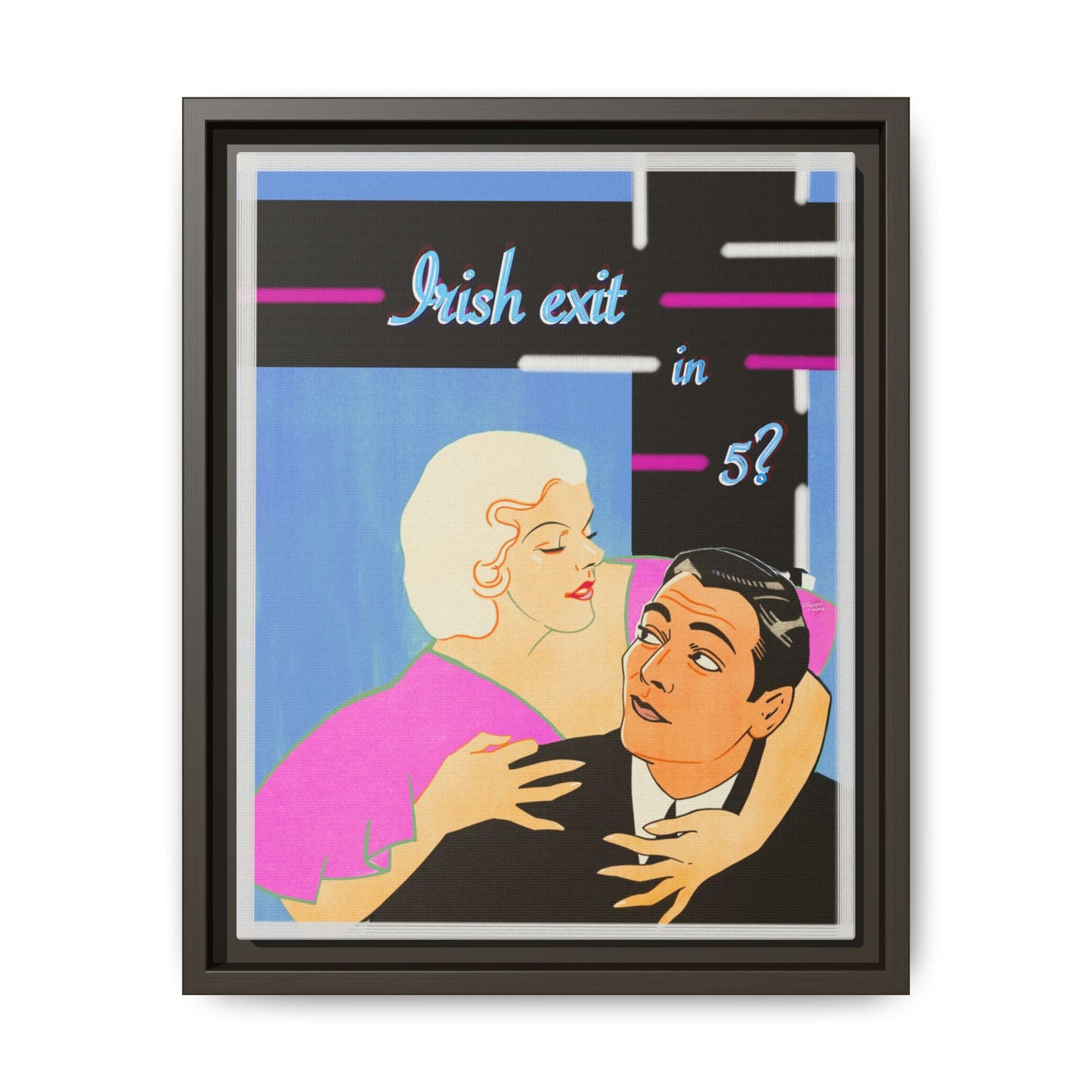 Irish Exit Framed Canvas