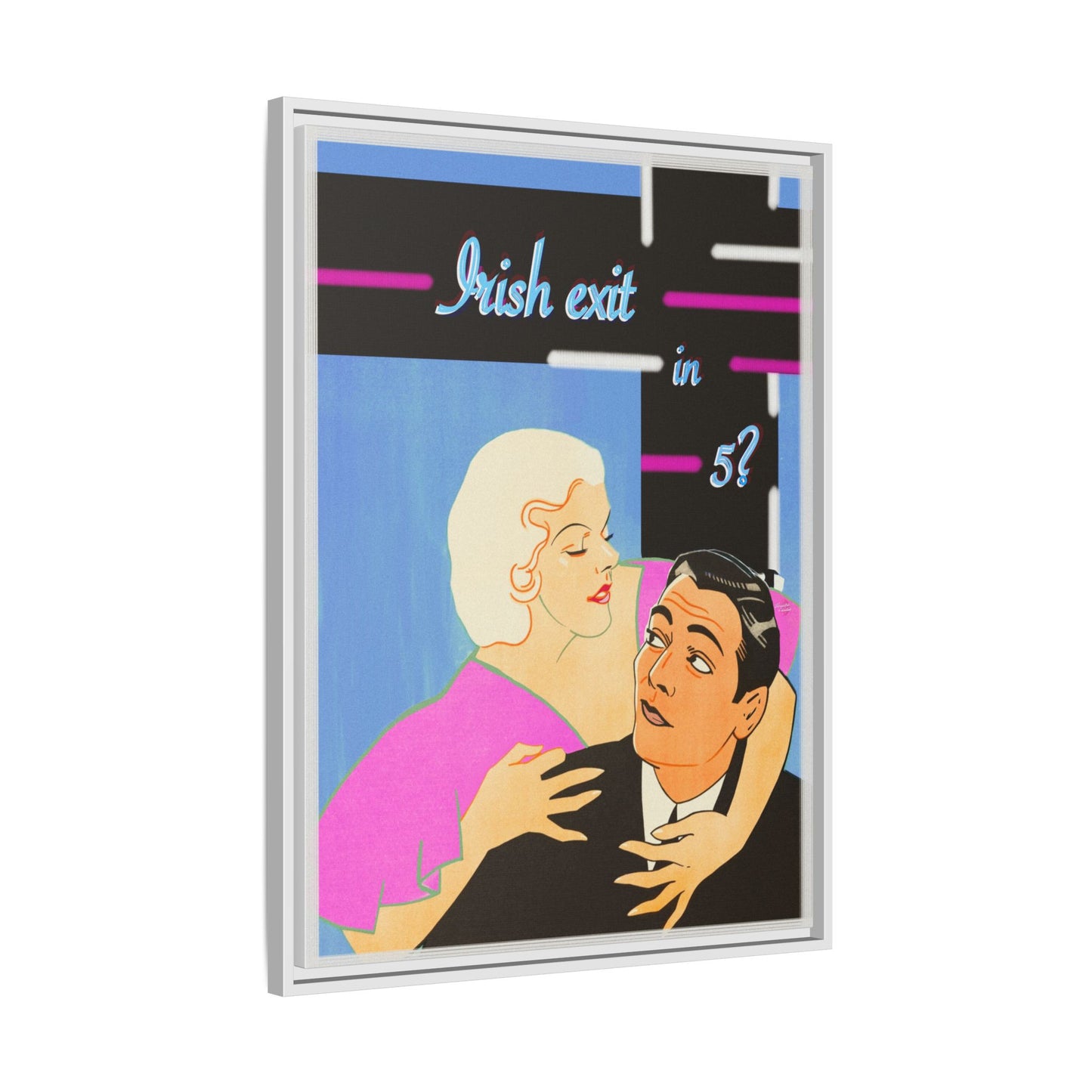 Irish Exit Framed Canvas