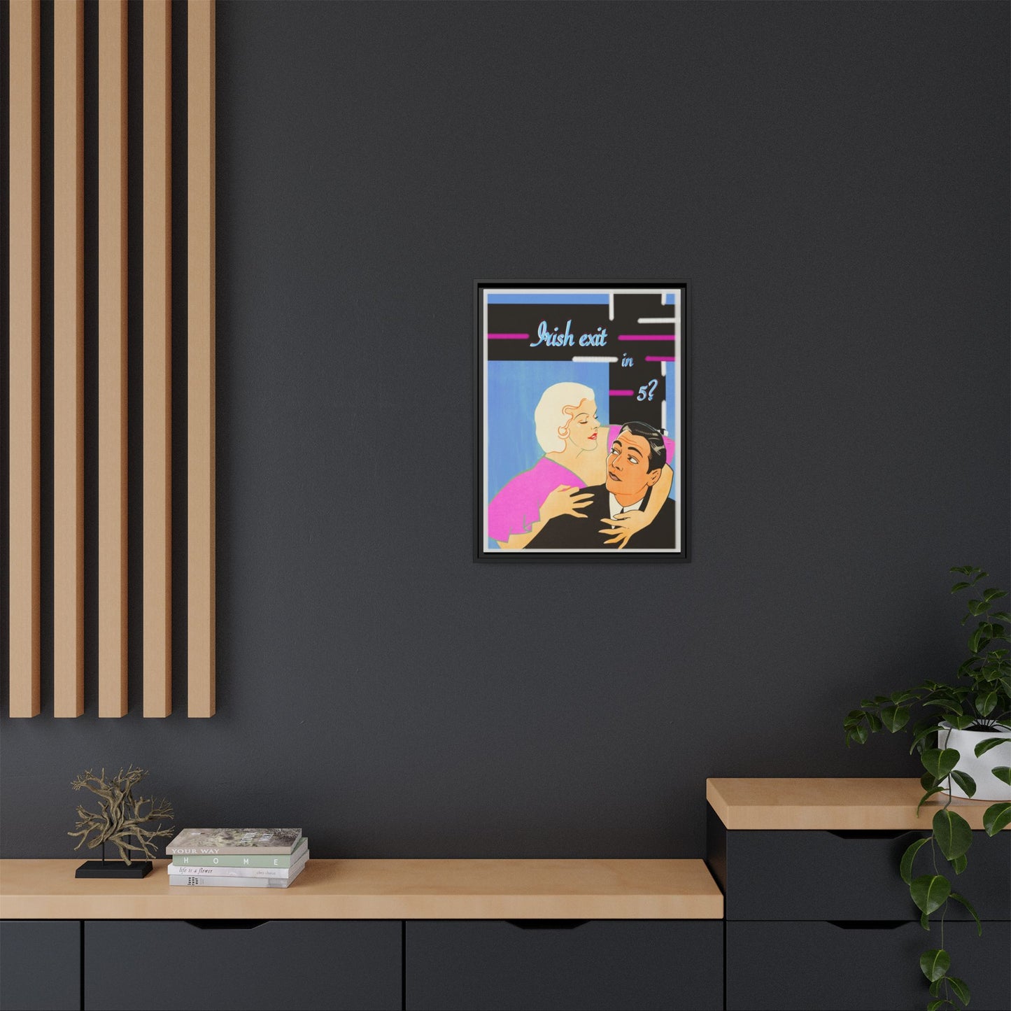 Irish Exit Framed Canvas