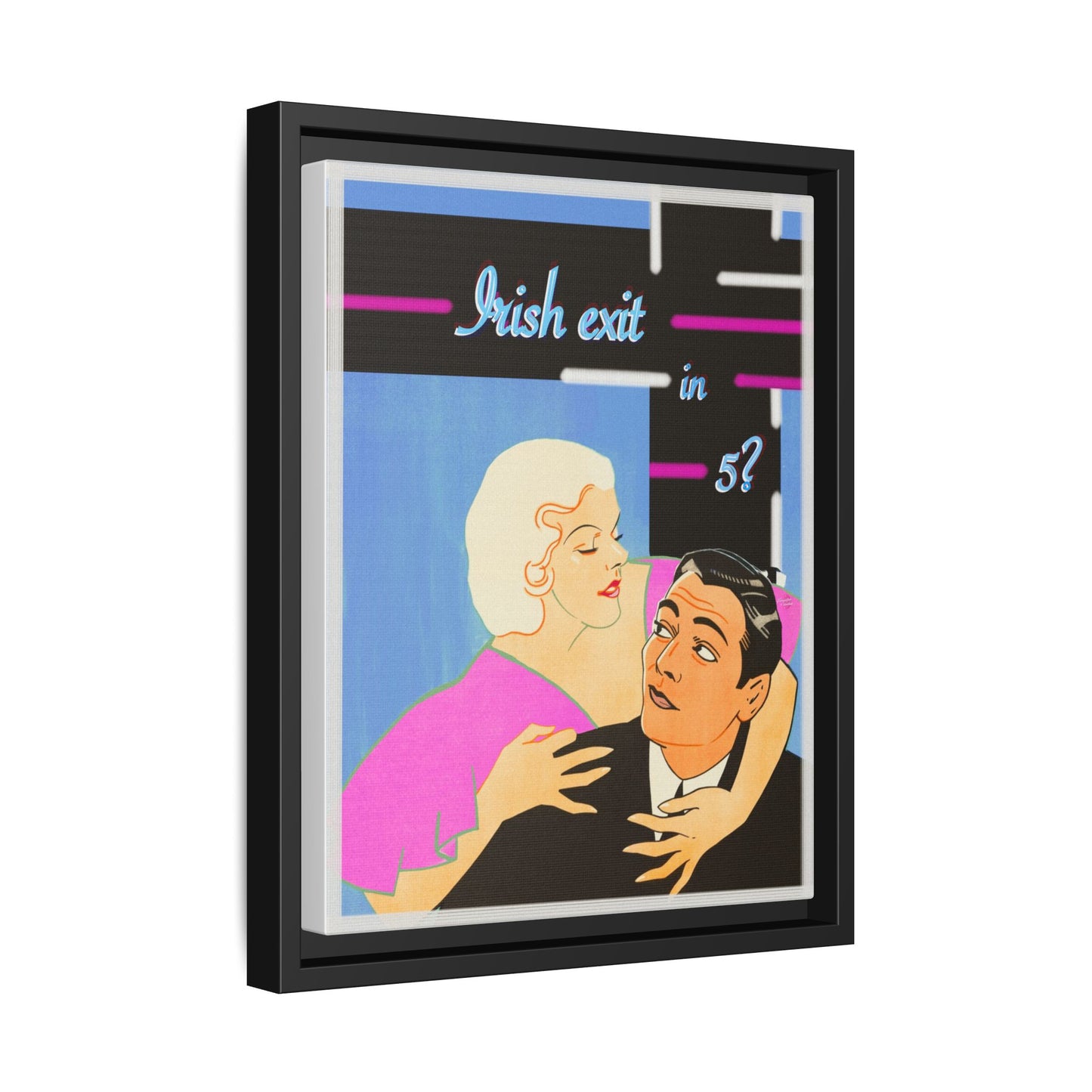 Irish Exit Framed Canvas