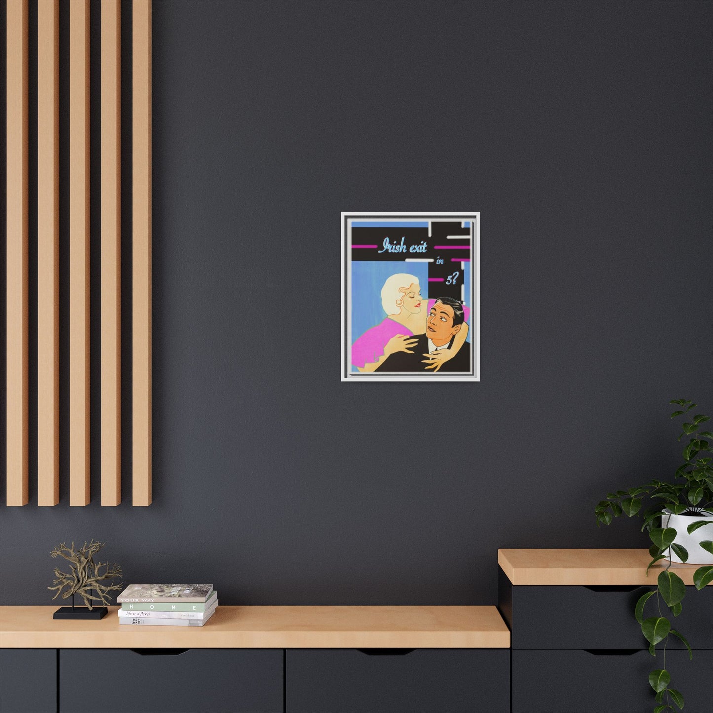 Irish Exit Framed Canvas