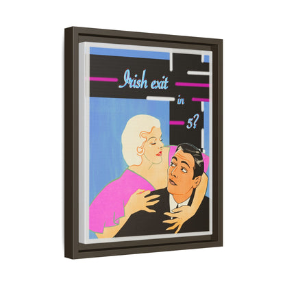 Irish Exit Framed Canvas