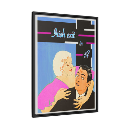 Irish Exit Framed Canvas