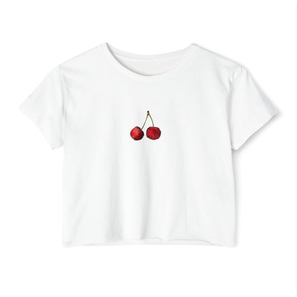 Cherry Cropped T-Shirt