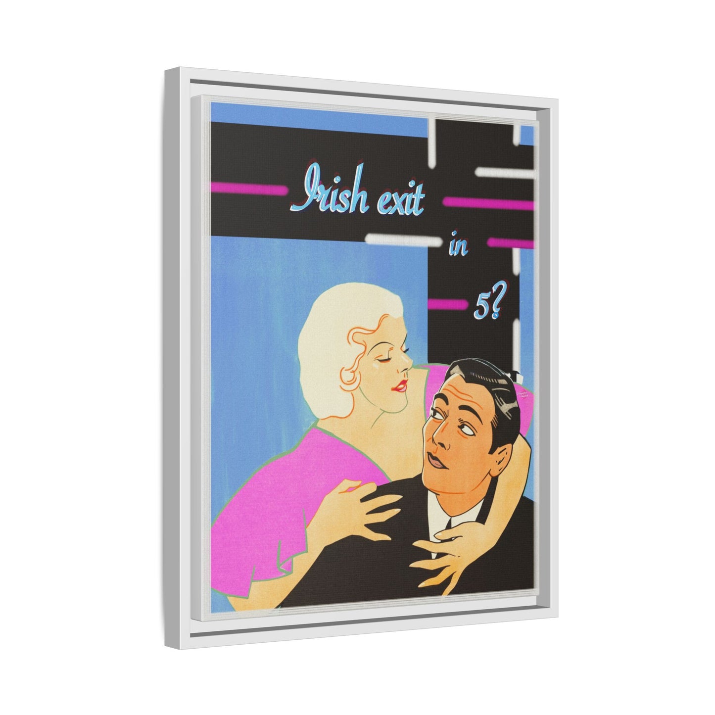Irish Exit Framed Canvas