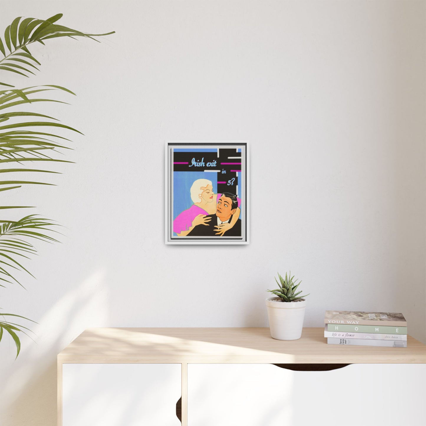 Irish Exit Framed Canvas