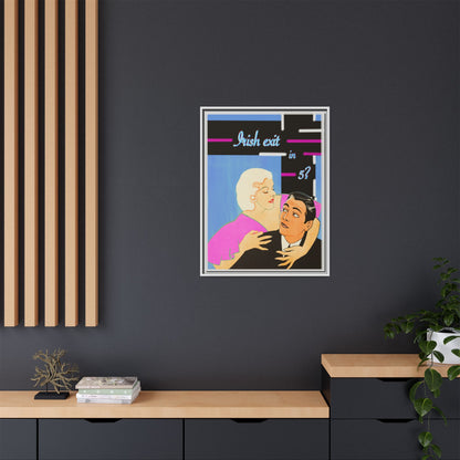 Irish Exit Framed Canvas