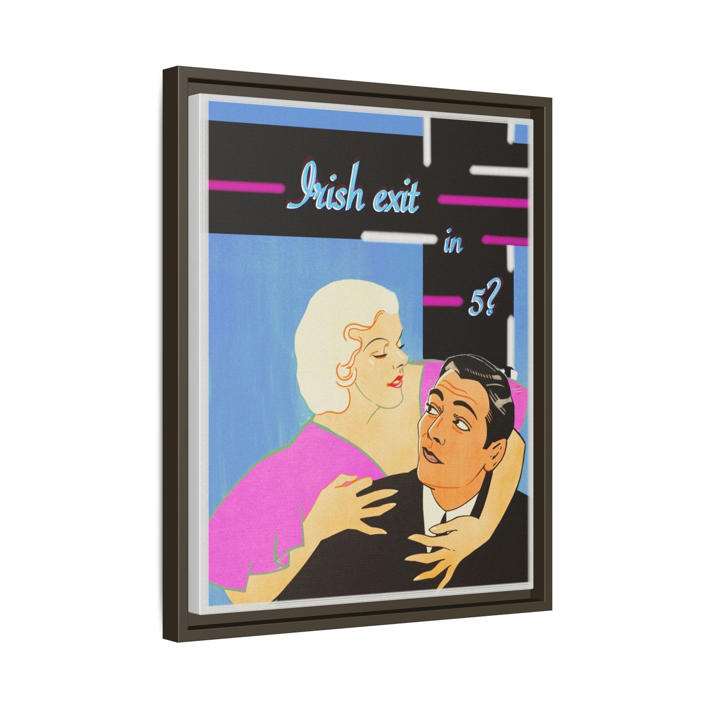 Irish Exit Framed Canvas