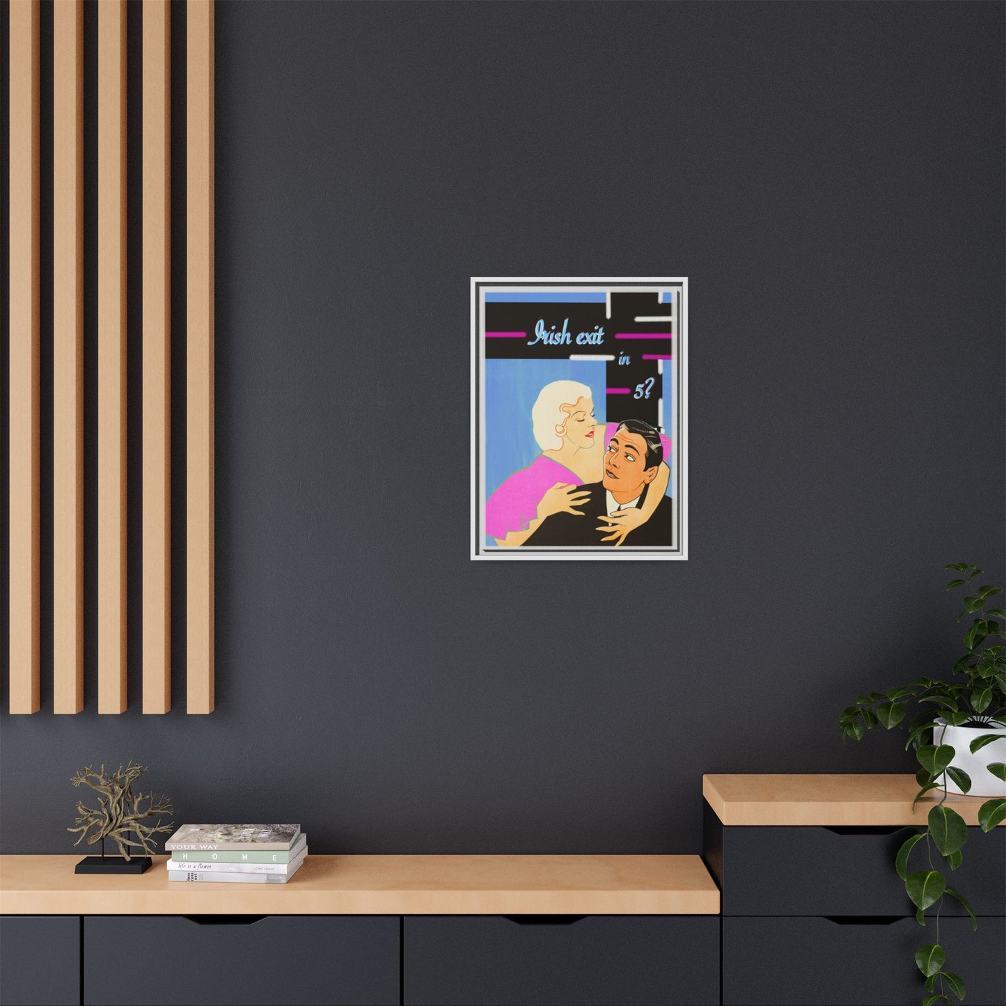 Irish Exit Framed Canvas