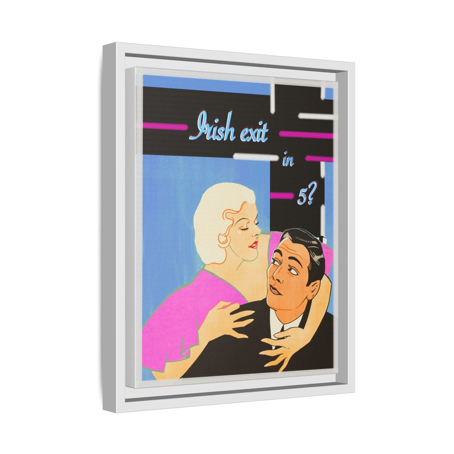 Irish Exit Framed Canvas