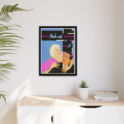 Irish Exit Framed Canvas