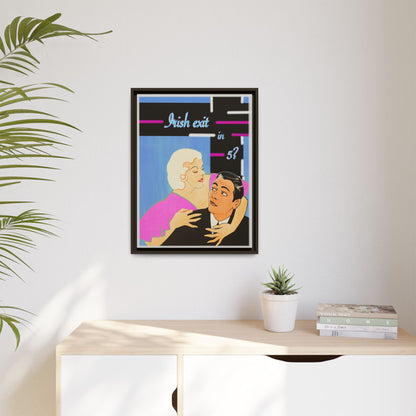 Irish Exit Framed Canvas