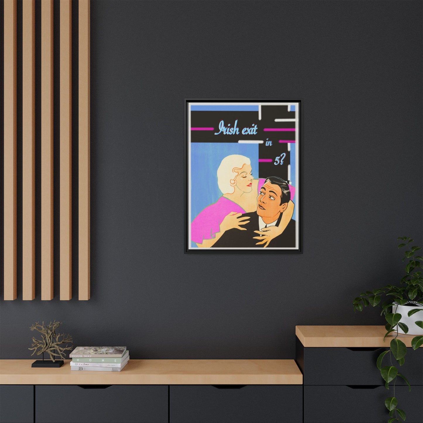 Irish Exit Framed Canvas