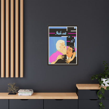 Irish Exit Framed Canvas